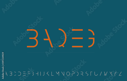 vector illustration of alphabet letter A to Z logo design