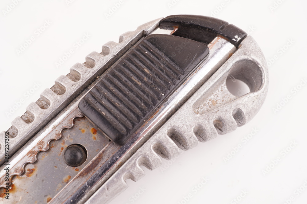 construction knife on a white background construction knife on a white background
