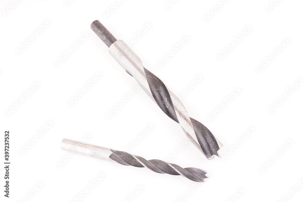 Obraz premium metal drill on a white background