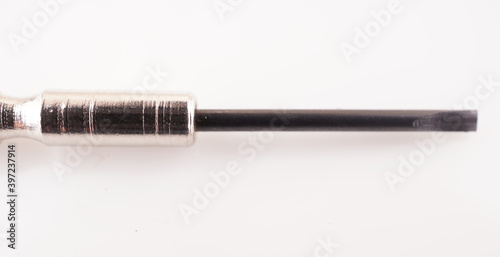 watch screwdriver on a white background