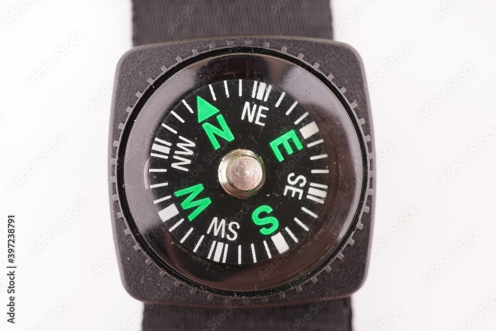 wrist compass on white background wrist compass on white background