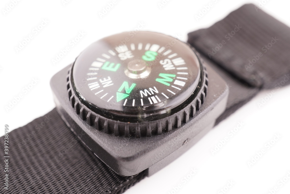 wrist compass on white background wrist compass on white background