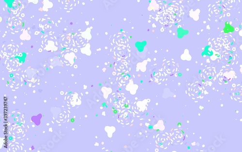 Light Multicolor vector texture with abstract forms.