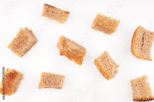 crackers on a white background