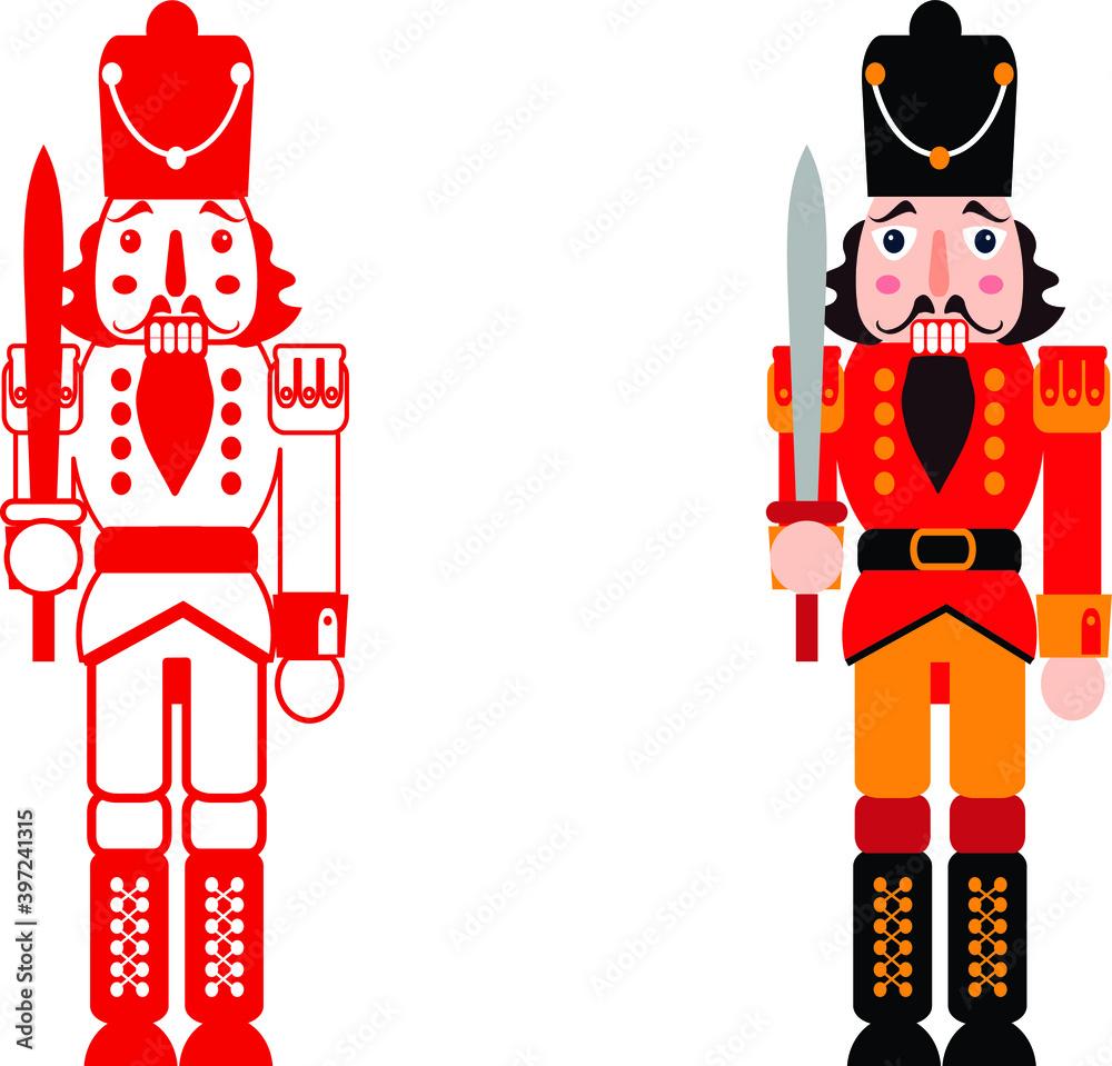 Christmas NutCracker Mini Bundle Vector Illustration Christmas NutCracker Mini Bundle Vector Illustration