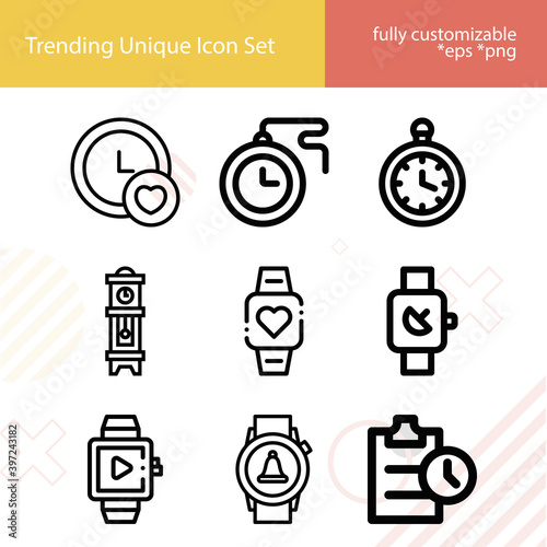 Simple set of initiating related lineal icons.