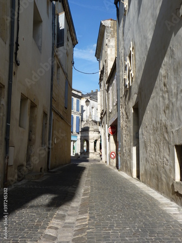 Empty streets in a small village surrounded by nature