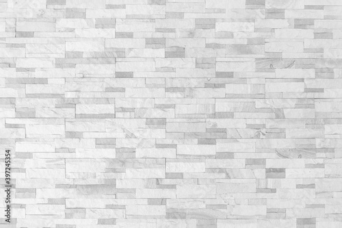 Sandstone wall background of white sand stone jigsaw tile, rock brick modern texture pattern for backdrop decoration