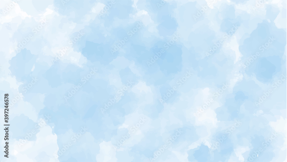 Blue watercolor background for textures backgrounds and web banners design