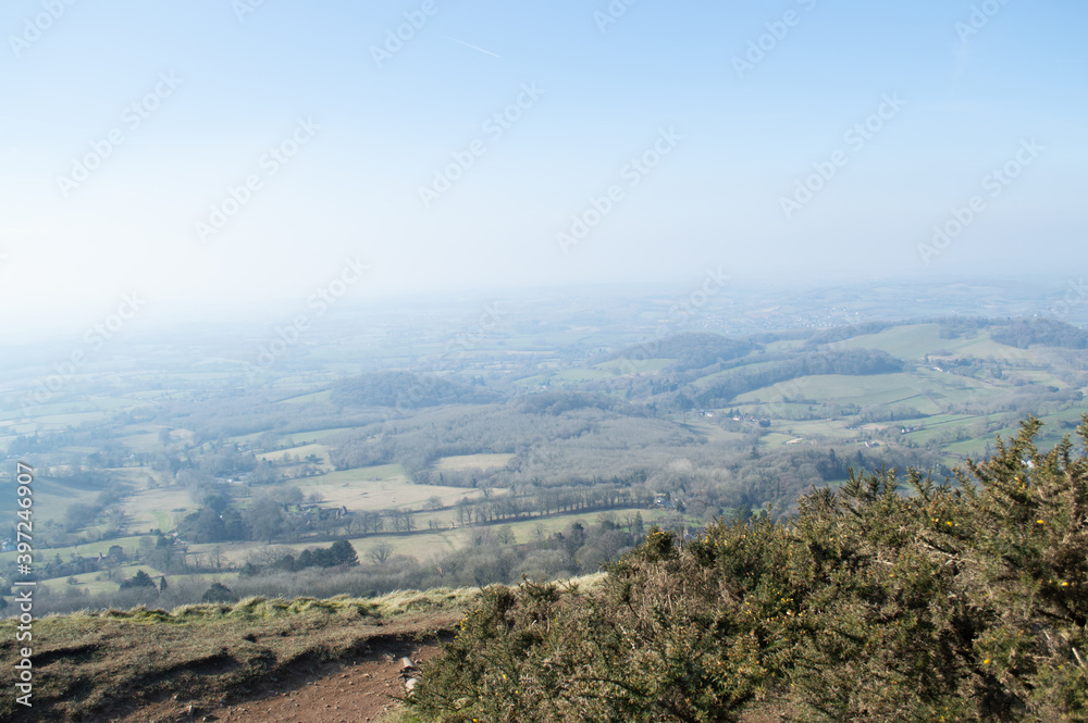 Views over the Malvern Hills in Worcestershire.