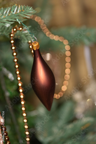 Christmas tree decorations photo