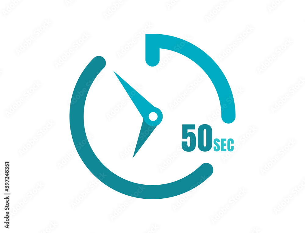 Timer 50 sec Simple icon design, 50 second timer clocks. 50 sec stopwatch icons Timer 50 sec Simple icon design, 50 second timer clocks. 50 sec stopwatch icons