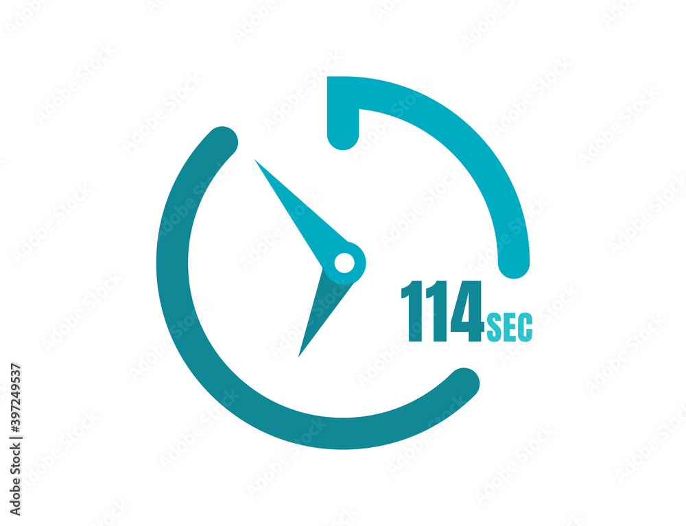 Timer 114 sec Simple icon design, 114 second timer clocks. 114 sec stopwatch icons Timer 114 sec Simple icon design, 114 second timer clocks. 114 sec stopwatch icons