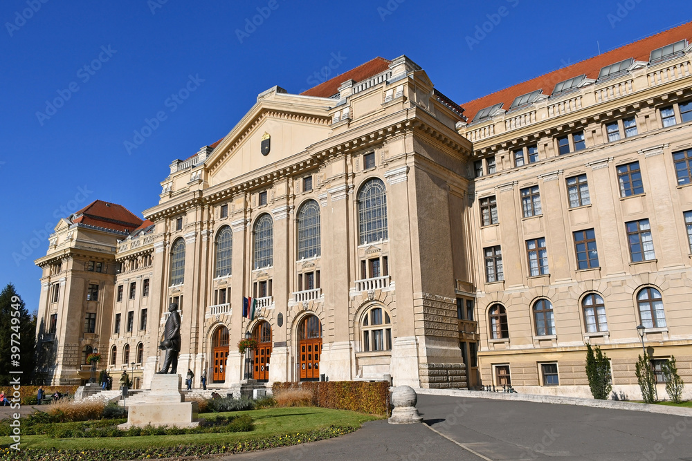 Fototapeta premium Building of the university of Debrecen, Hungary
