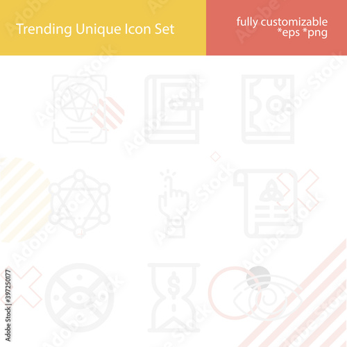 Simple set of imposed related lineal icons.