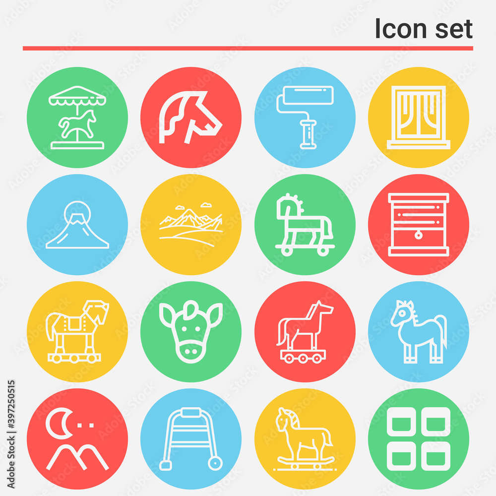 16 pack of framing lineal web icons set 16 pack of framing lineal web icons set