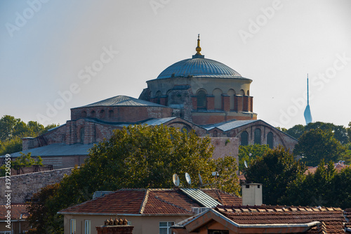 Wallpaper Mural Istanbul, Turkey - September 2020:.Hagia Sophia or Ayasofya is the former Greek Orthodox Christian patriarchal cathedral, later an Ottoman imperial mosque and museum and one of seven wonders. Torontodigital.ca