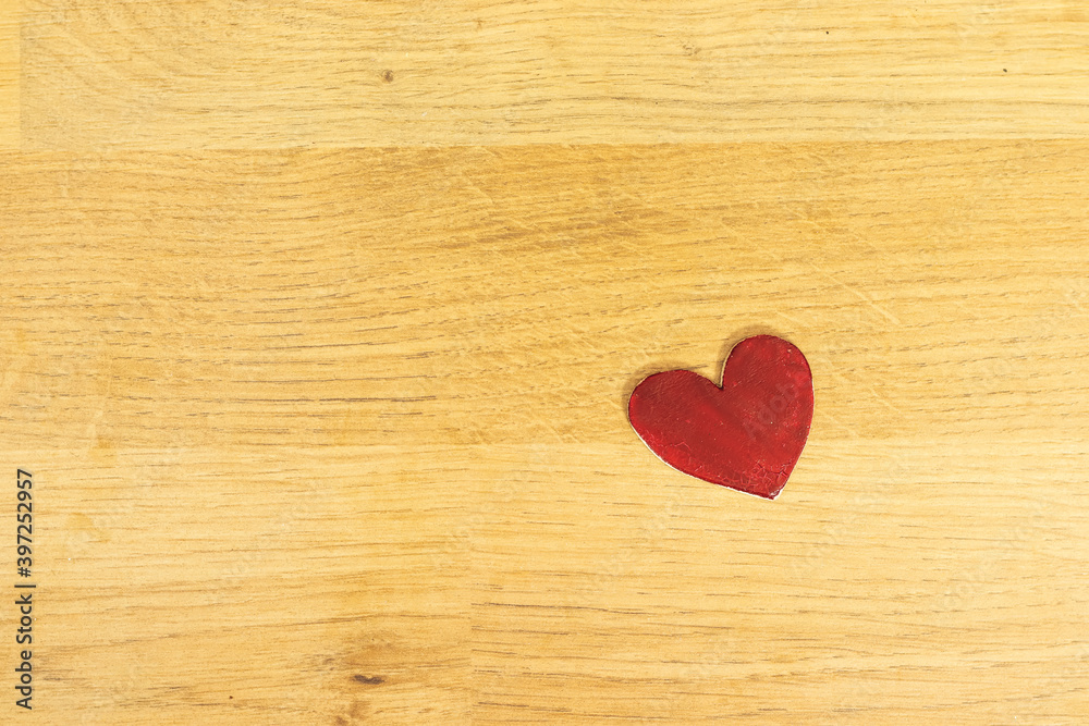 wooden red heart on wood background wooden red heart on wood background