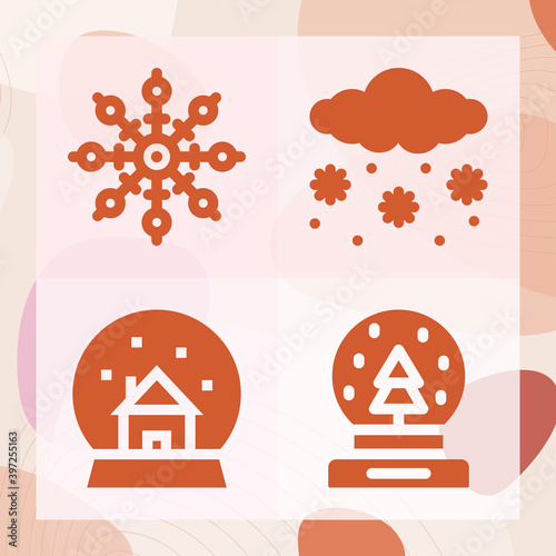 Simple set of melt related filled icons