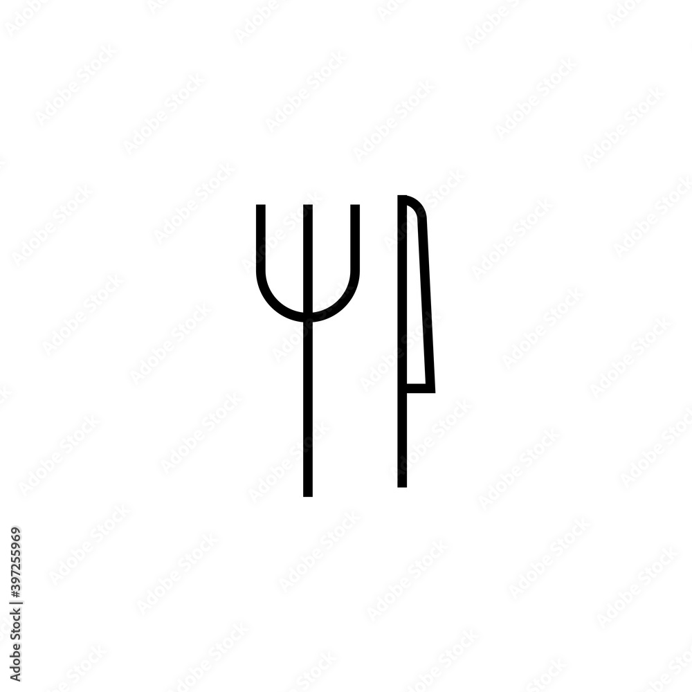 Fork and knife sign vector illustrator eps ten Fork and knife sign vector illustrator eps ten