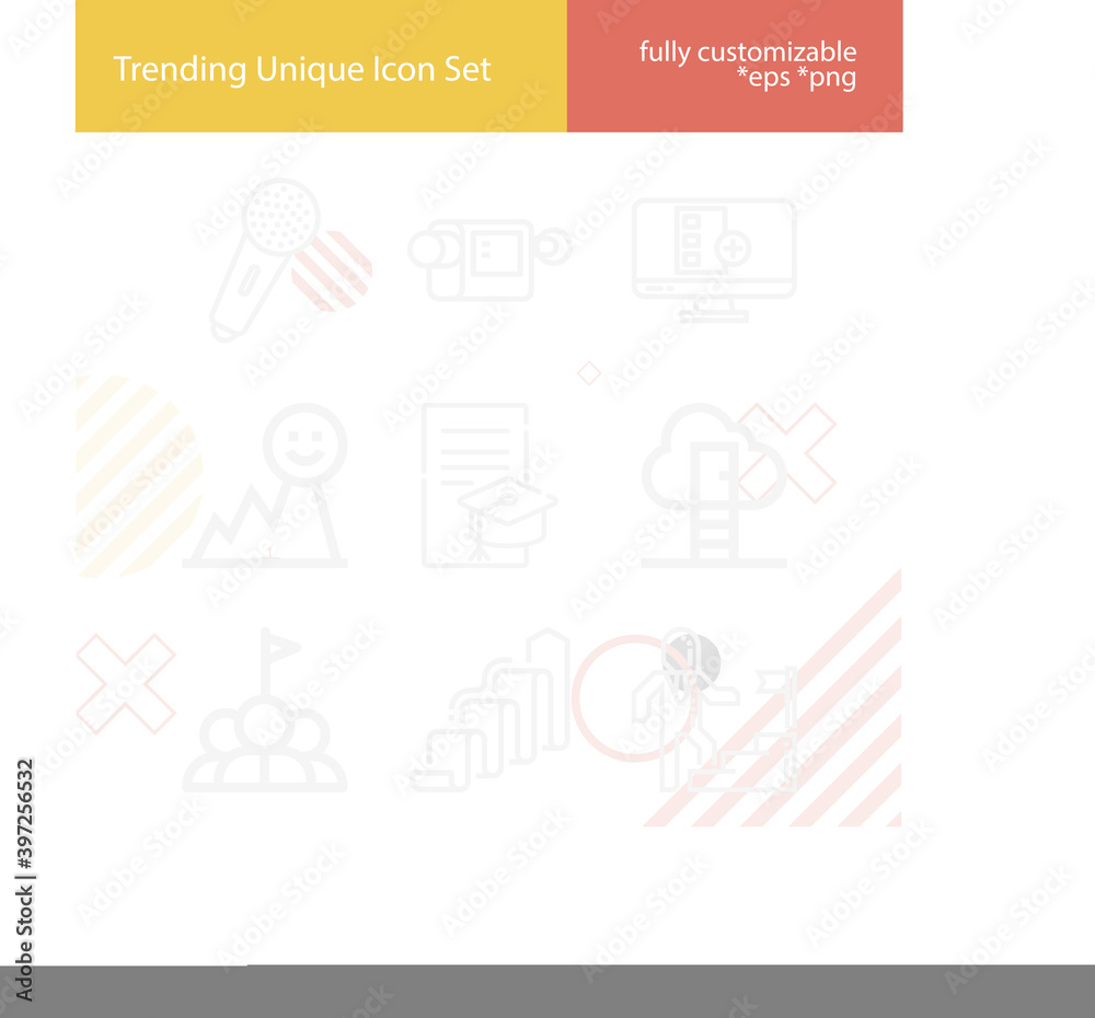 Simple set of rushing related lineal icons. Simple set of rushing related lineal icons.