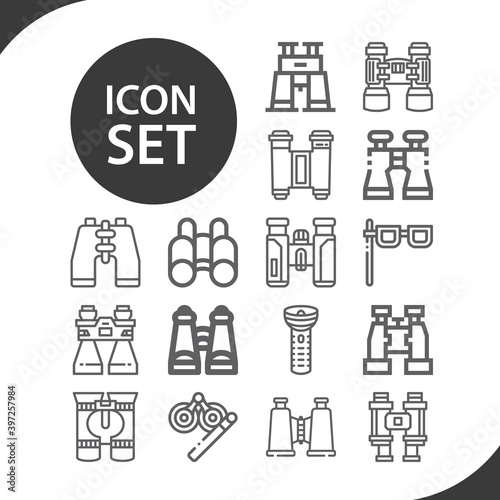 Simple set of eine related lineal icons.