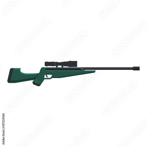 Sniper weapon army icon. Cartoon of sniper weapon army vector icon for web design isolated on white background