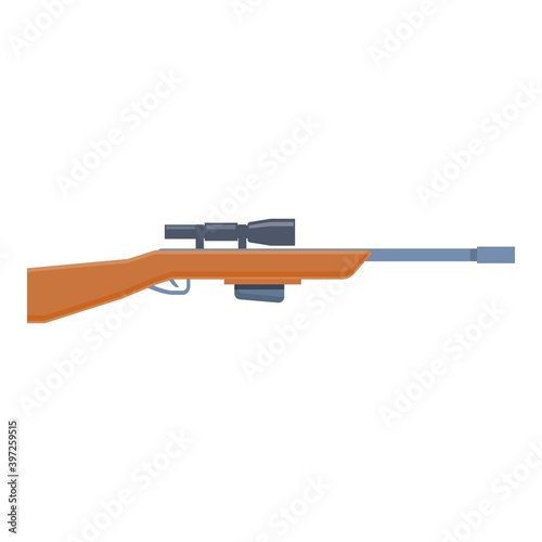 Force sniper weapon icon. Cartoon of force sniper weapon vector icon for web design isolated on white background
