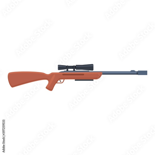 Special sniper weapon icon. Cartoon of special sniper weapon vector icon for web design isolated on white background