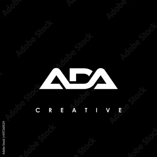 ADA Letter Initial Logo Design Template Vector Illustration 