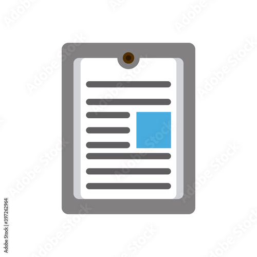 checklist clipboard document isolated icon