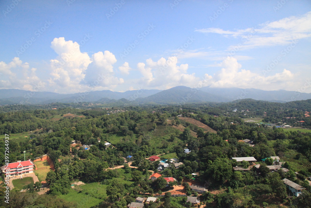 Chiang Rai in a bird's eye view
