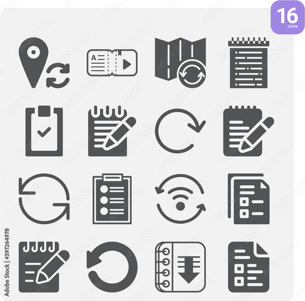 Simple set of perceptual experience related filled icons. Simple set of perceptual experience related filled icons.