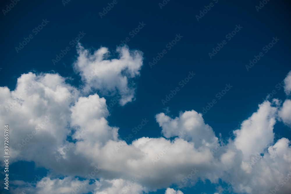 Fototapeta premium Blue sky with clouds for background