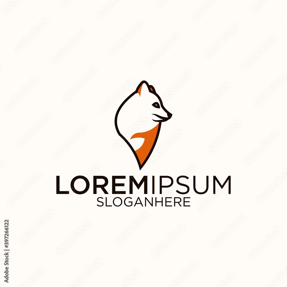 fox logo design vector illustration fox logo design vector illustration