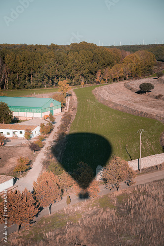 view from hot air balloon