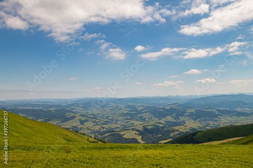 Fototapeta Naklejka Na Ścianę i Meble -  View of the Ukrainian Carpathian Mountains