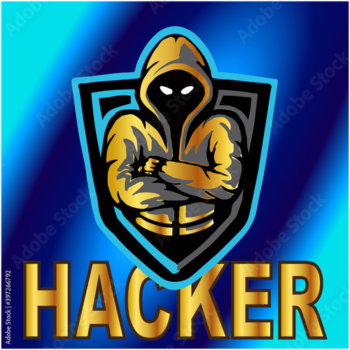 hacker logo vector