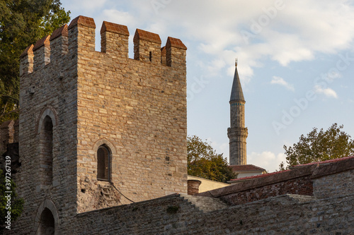 Istanbul, Turkey - September 2020: Gulhane Park next to the old Ottoman Palace, Topkapi Sarayi, in the old city of Istanbu photo