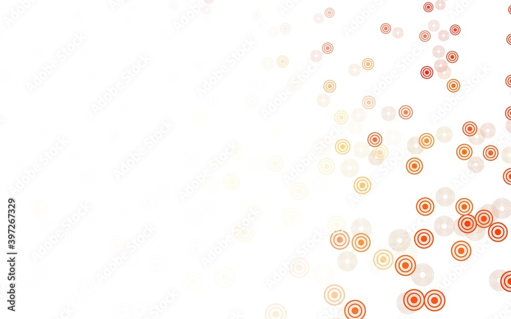 Light Red vector template with circles. Light Red vector template with circles.