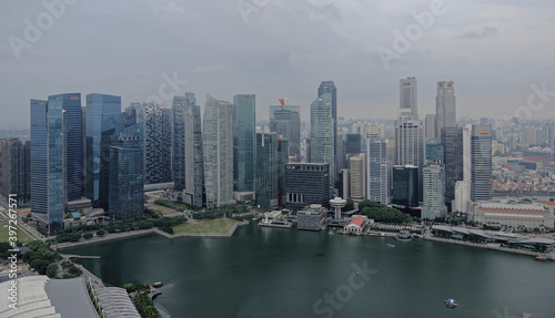  View of Marina Bay from the observation deck of the hotel Marina Bay Sands © aleks
