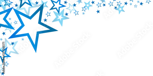 christmas corner with colored stars