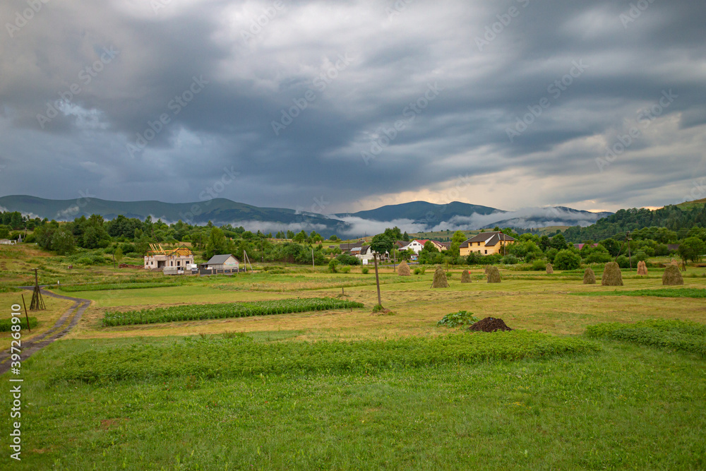 View of the Ukrainian Carpathian Mountains View of the Ukrainian Carpathian Mountains
