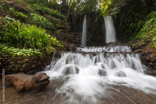 Legomoro Waterfall is one of the tourist destinations in Banyuwangi, East Java, Indonesia. © Jhon