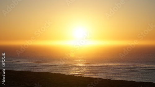 Sunset over the ocean seen from the Thomas Carter Lookout near Exmouth, Western Australia. © Christopher