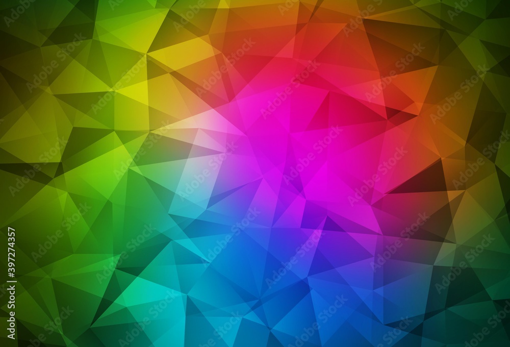 Dark Pink, Green vector abstract mosaic backdrop. Dark Pink, Green vector abstract mosaic backdrop.