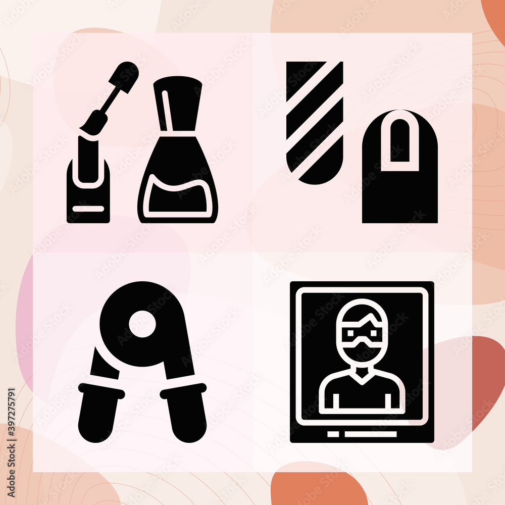 Simple set of seize related filled icons Simple set of seize related filled icons