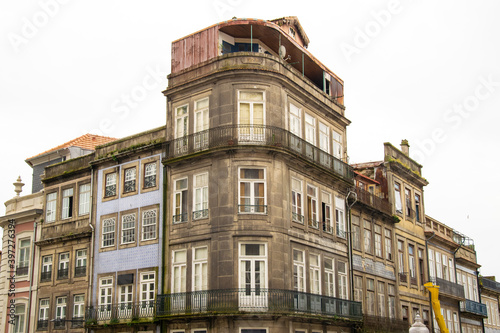 Old buildings and classical architecture of Porto, narrow streets and colorful buildings of Porto, Portugal
