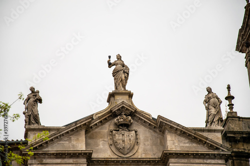 Old buildings and classical architecture of Porto, narrow streets and colorful buildings of Porto, Portugal
