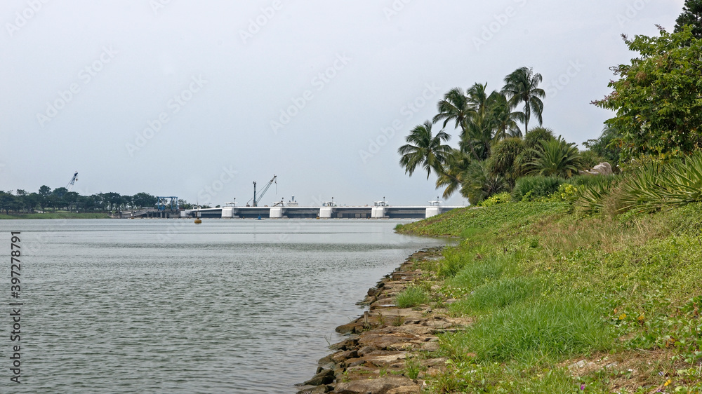 Fototapeta premium View of the Kallang River